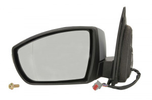 Oglinda stanga potrivit FORD S-MAX 2006-2010 - electrica, asferic, incalzita, grunduita, pliabila electrica, cu lumina