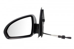 Oglinda stanga potrivit SMART FORTWO 2007-2014 - mecanica crom, grunduita - Img 2