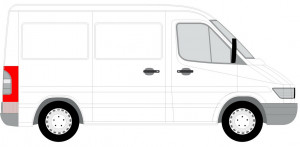 Panou potrivit MERCEDES SPRINTER 2-T 901, 902, SPRINTER 3-T 903, SPRINTER 4-T 904 1995-2006 - reparatie spate dreapta inferior - Img 2
