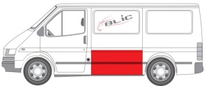 Panou reparatie Stanga potrivit FORD TRANSIT IV, TRANSIT IV FL, TRANSIT IV FL II 1986-2000 - (inaltime 62cm; lungime 119cm)
