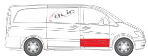 Panou reparatie usa Fata Dreapta potrivit MERCEDES VARIO, VARIO (B667, B670, B668), VARIO (B670), VARIO (B670, B668, B667) dupa 1996 - (Prag) - Img 2