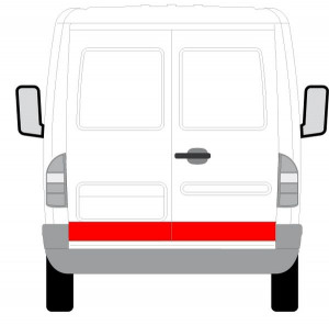Panou reparatie usa Spate Dreapta/Stanga potrivit MERCEDES SPRINTER 2-T (B901, B902), SPRINTER 3-T (B903), SPRINTER 4-T (B904) 1995-2006 - (strat, partea inferioara, inaltime 140mm) - Img 2