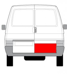 Panou reparatie usa Spate Dreapta (strat, partea inferioara) potrivit VW TRANSPORTER T4 07.90-04.03 - Img 2