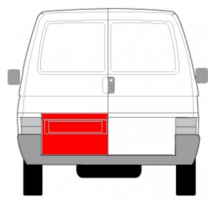 Panou reparatie usi Spate Stanga potrivit VW TRANSPORTER T4 1990-2003 - (strat, partea inferioara, inaltime 430mm) - Img 2