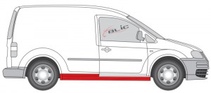 Prag auto Dreapta potrivit VW CADDY III, CADDY III/MINIVAN 2D - Img 2