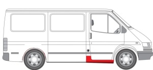 Prag auto Fata Dreapta potrivit FORD TRANSIT -09.92 - Img 2
