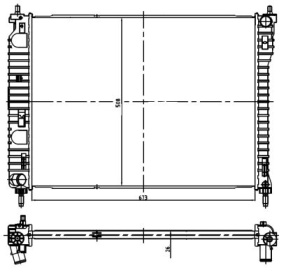 Radiator motor (Manual) potrivit CHEVROLET CAPTIVA; OPEL ANTARA A 2.4/2.4LPG/3.2 - Img 3