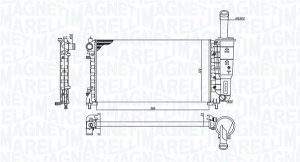 Radiator motor (Manual) potrivit FIAT PUNTO 1.4 - Img 1