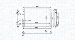 Radiator motor (Manual) potrivit RENAULT MEGANE I, MEGANE I CLASSIC, MEGANE I COACH, MEGANE SCÉNIC, SCENIC I 1.4-2.0 - Img 2