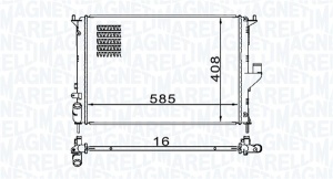 Radiator motor potrivit DACIA DUSTER, DUSTER/SUV, LOGAN, LOGAN EXPRESS, LOGAN MCV, SANDERO; LADA LARGUS; RENAULT DUSTER, LOGAN I 1.2-1.6LPG - Img 2