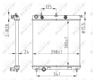 Radiator motor potrivit DS DS 3; CITROEN C2, C2 ENTERPRISE, C3 / C3 ORIGIN III, C3 AIRCROSS II, C3 I, C3 II, C3 PLURIEL, C4 CACTUS, DS3; PEUGEOT 1007, 2008 I, 207, 207/HATCHBACK 1.0-1.6D - Img 3