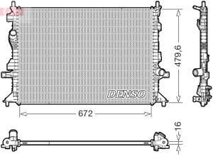 Radiator motor potrivit MERCEDES G (W461), GL (X164), M (W164), R (W251, V251) 3.0-5.5 - Img 3