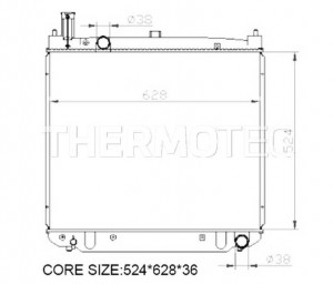 Radiator motor potrivit TOYOTA HIACE / COMMUTER V, HIACE IV 2.5D - Img 3