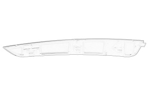 Reflector spate stanga potrivit SKODA FABIA III, Hatchback 2018-2021 - Img 2