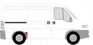 Segment aripa Spate Dreapta potrivit CITROEN JUMPER I; FIAT DUCATO; PEUGEOT BOXER pana in 2006 - (inainte roata, model scurt) - Img 2