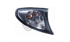 Semnalizator fata Dreapta (transparent, PY21W, rama neagra) potrivit BMW 3 (E46) 1.6-3.2 1997-2007 2001-2005 - Img 3