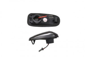 Semnalizator lampa lateral stanga/dreapta fumuriu, LED, dinamic potrivit MERCEDES 124 A124, 124 C124, 124 T-MODEL S124, 124 W124, 190 W201, C T-MODEL S202, C W202, E A124 1.8-6.0 1982-2001 - Img 2
