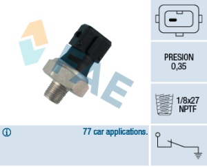 Senzor presiune ulei (0,35bar; 1 pin; negru) potrivit HONDA ACCORD VI, CIVIC VI; LAND ROVER DEFENDER, DISCOVERY I, FREELANDER I; MG MG TF, MGF; ROVER 100, 100 / METRO, 200 1.1-2.5D 10.88-12.09 - Img 3