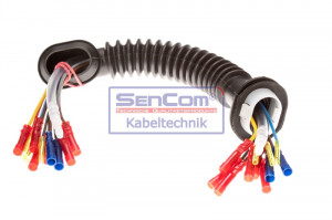 Set cabluri Cu furtun lichid de spalare parbriz; haion(300mm, numar pini: 11, cu capac; cu furtun, Dreapta/Stanga) potrivit SKODA FABIA I 1.0-2.0 08.99-03.08 - Img 2