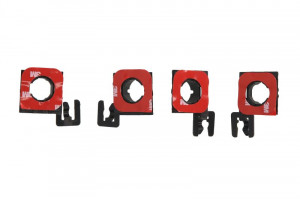 Set suporti senzori parcare Spate 4 buc, plastic potrivit BMW 7 F01, F02, F03, F04 02.08-12.15 06.08-12.15 - Img 2
