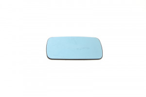 Sticla oglinda exterioara Dreapta potrivit BMW 3 (E36), 5 (E34), 5 (E39) 1987-2004 - (convexa, incalzita, albastru)