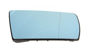 Sticla oglinda potrivit MERCEDES Clasa C W202, E W210, S W140 1991-2003 - exterioara dreapta asferica, incalzita, albastru