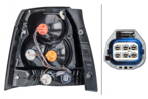 Stop lampa spate Dreapta (P21W/PR21/5W, rama neagra) potrivit LAND ROVER FREELANDER 2 10.06-10.14 - Img 4