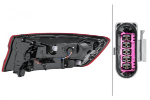 Stop lampa spate Stanga (exterior, LED) potrivit AUDI A4 ALLROAD B9, A4 B9 05.15- - Img 4
