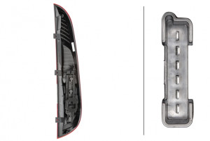 Stop lampa spate Stanga (P21/4W/P21W/R5W) potrivit MERCEDES VANEO (414) 02.02-07.05 - Img 2