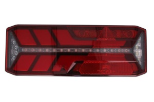 Stop spate dreapta ECOLED III (LED, 24V, cu intermitent, cu far de ceata, marsarier, cu stop, lumina de parcare, reflector triunghiular, indicator dinamic, conector: AMP 7PIN) - Img 1