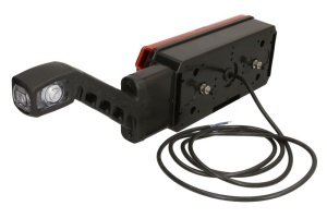 Stop spate dreapta (LED, 12/24V, cu intermitent, cu lumina de ceata, lumina de marșarier, cu lumina stop, lumini parcare, reflector triunghiular, cu lampă cu braț prelungit, lungimea cablu : 2m) - Img 3