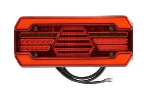 Stop spate dreapta (LED, 12/24V, cu intermitent, cu lumina de ceata, lumina de marșarier, cu lumina stop, lumini parcare, reflector, lumina laterala, lungimea cablu : 2m) - Img 1