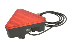 Stop spate dreapta (LED, 12/24V, cu intermitent, cu lumina stop, lumini parcare, cu lumina placuta inmatriculare, reflector triunghiular, lungimea cablu : 0,2m, 163x143x75mm) - Img 3