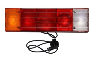 Stop spate stanga/dreapta (24V, cu intermitent, cu far de ceață, lumina de marșarier, cu stop, lumină de parcare, fara proiector; cu fire) potrivit KOGEL; SCHMITZ - Img 1
