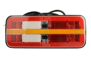Stop spate stanga/dreapta (LED, 12/24V, cu intermitent, cu lumini ceata, lumina de marșarier, cu stop, lumina de parcare, reflector, indicator dinamic, lungime cablu: 0,2m) - Img 1