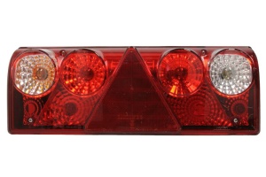 Stop spate stanga EUROPOINT II (24V, cu intermitent, cu far de ceata, marsarier, cu stop, lumina de parcare, reflector triunghiular, conector: 4x 2PIN/ASS2 7PIN) potrivit SCHMITZ - Img 1