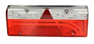 Stop spate stanga EUROPOINT III (LED, 24V, cu intermitent, cu far de ceata, marsarier, cu stop, lumina de parcare, reflector triunghiular, conector: ASS2.1 7PIN) - Img 1