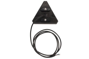 Stop spate stanga (LED, 12/24V, cu intermitent, lumina de marșarier, cu stop, lumina de parcare, cu iluminare placuta, reflector triunghiular, lungime cablu: 0,2m, 163x143x75mm) - Img 2