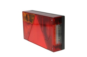 Stop spate stanga MULTIPOINT I (12/24V, cu intermitent, cu lumina de ceata, cu stop, lumina de parcare, cu iluminare placuta, reflector triunghiular; fara bec) - Img 2