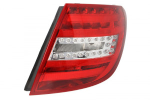 Stop tripla lampa spate dreapta potrivit MERCEDES Clasa C COMBI 2011-2013 - (LED, Semnalizator alb, culoare sticla: rosu)