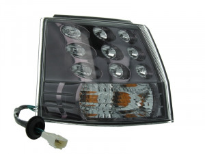 Stop tripla lampa spate stanga potrivit MITSUBISHI OUTLANDER OFF-ROAD 2006-2012 - (LED, Semnalizator portocaliu, culoare sticla fumuriu)