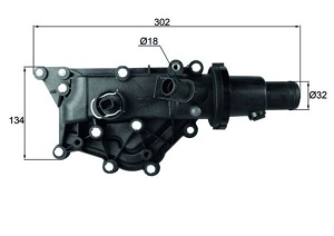 Termostat lichid racire (89°C, in carcasa) potrivit RENAULT CLIO III, FLUENCE, GRAND SCENIC III, LAGUNA II, LAGUNA III, MEGANE, MEGANE II, MEGANE III, MODUS, SCENIC II 1.2LPG-1.6LPG 11.02- - Img 3