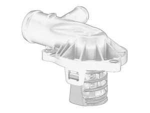 Termostat sistem racire (87°C, in carcasa) potrivit AUDI A4 ALLROAD B8, A4 B8, A5, A6 ALLROAD C6, A6 C6, Q5; PORSCHE CAYENNE; VW PHAETON 2.7D-5.0D 11.02- - Img 2