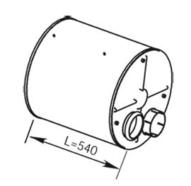 Toba esapament Spate EURO 3 potrivit DAF CF 75, CF 85, XF 95 PE183C-XF355M 01.01-05.13 - Img 2