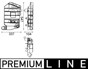 Vas expansiune lichid racire (fara capac) potrivit DAF 95, 95 XF, XF 95 09.87-12.06 - Img 3