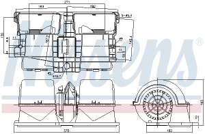 Ventilator habitaclu 24V potrivit SCANIA G I, P I, R I, T 01.03-05.19 - Img 3