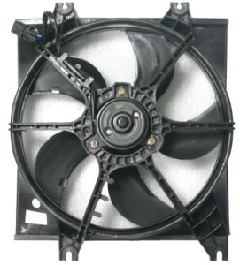 Ventilator radiator (cu carcasa) potrivit HYUNDAI ACCENT II 1.3/1.5/1.6 01.00-11.05 - Img 1