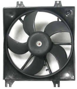 Ventilator radiator (cu carcasa) potrivit HYUNDAI ACCENT II 1.3/1.5/1.6 01.00-11.05 - Img 2