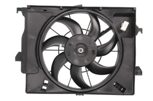 Ventilator radiator (cu carcasa) potrivit HYUNDAI I20 I, VELOSTER; KIA RIO III 1.1D-1.6 09.08-12.17 - Img 2