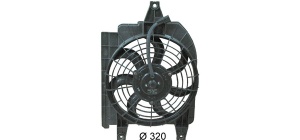 Ventilator radiator (cu carcasa) potrivit KIA RIO I 1.3/1.5 08.00-02.05 - Img 2